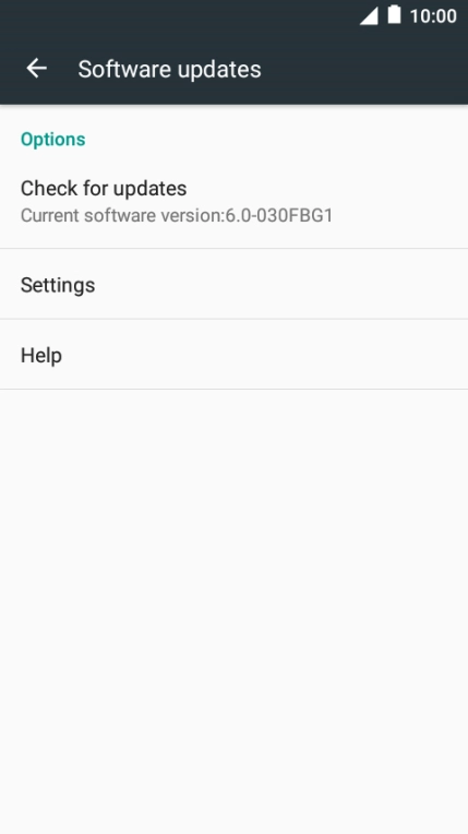 Press Check for updates. If a new software version is available, it's displayed. 
Follow the instructions on the screen to update the phone software.