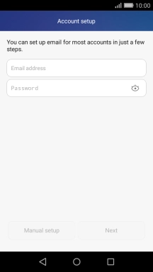 Press Email address and key in your email address.