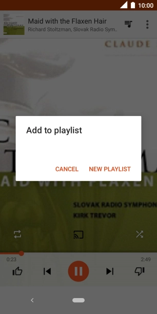 Press NEW PLAYLIST.