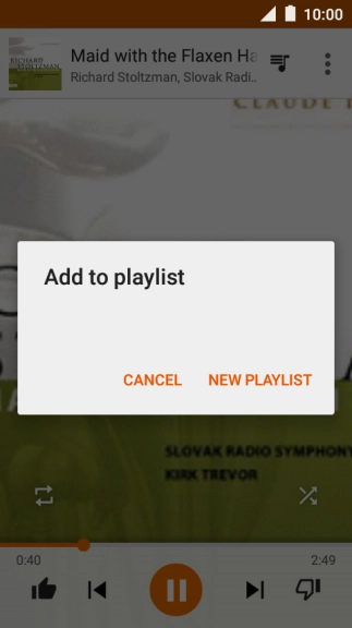 Press NEW PLAYLIST.