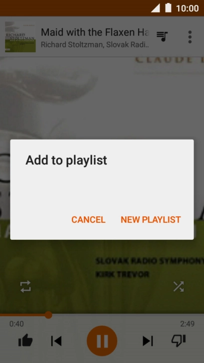 Press NEW PLAYLIST.