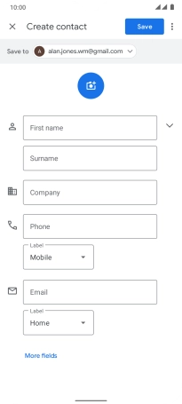 Press the drop down list next to 