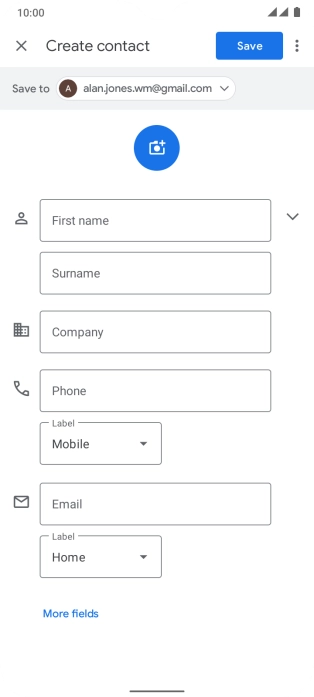 Press the drop down list next to 
