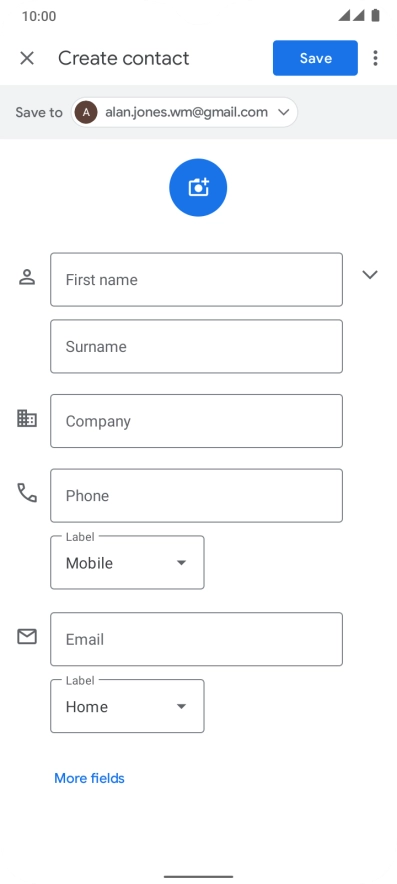 Press the drop down list next to 