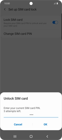 Key in your PIN and press OK.