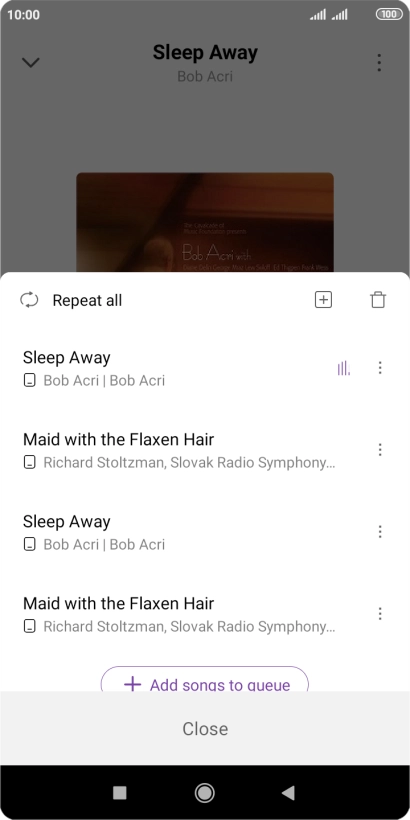 Press the add icon.