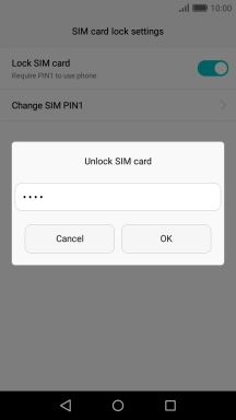 Key in your PIN and press OK.