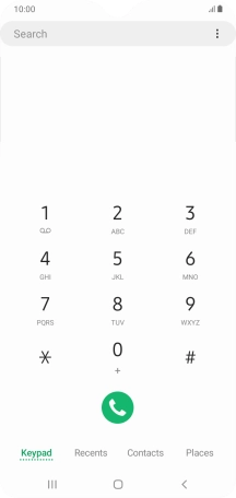 Press the menu icon.