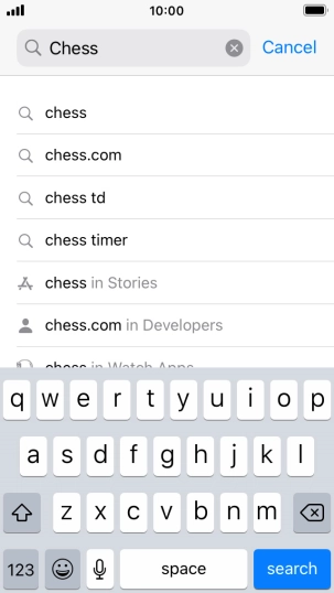 Press search.