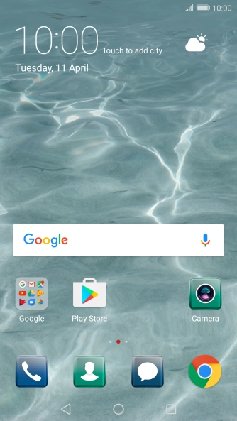 Press the message icon.