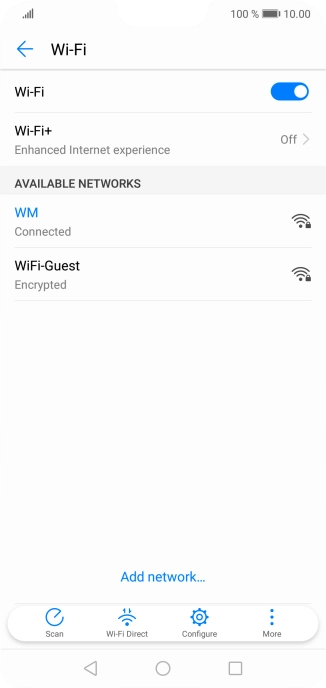 Press the Home key to return to the home screen.