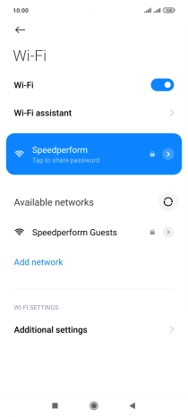 Press the Home key to return to the home screen.