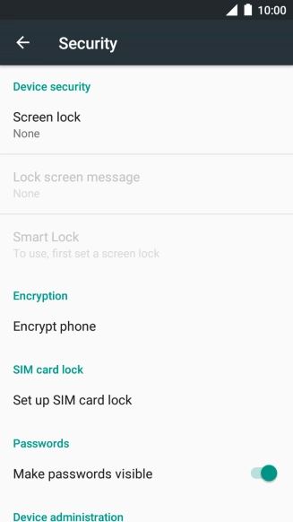 Press the Home key to return to the home screen.