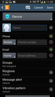 Press the drop down list above 