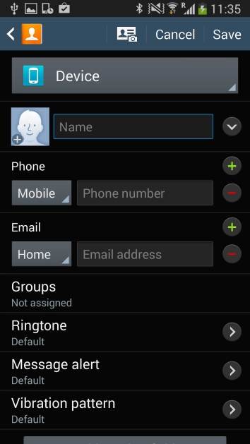 Press the drop down list above 