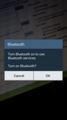 If Bluetooth is turned off, press  to turn it on.