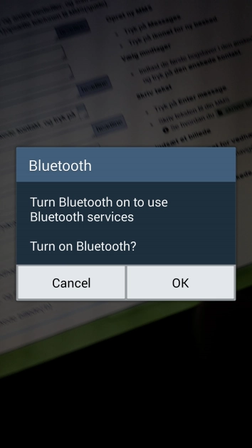 If Bluetooth is turned off, press  to turn it on.