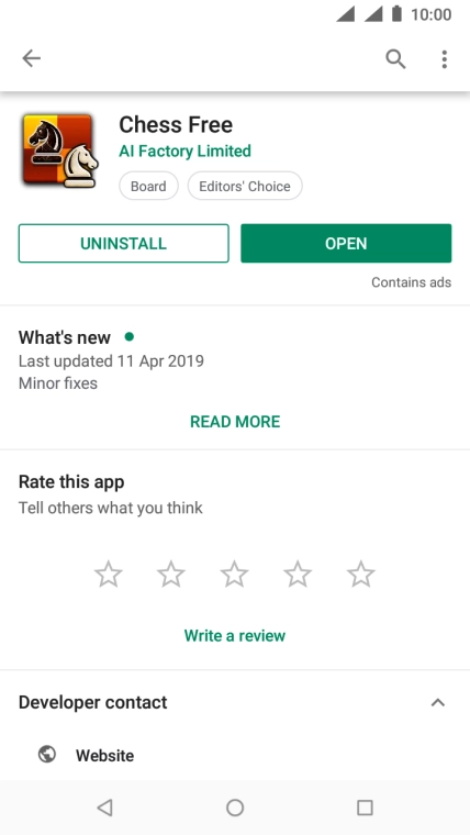 Press UNINSTALL.