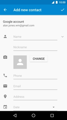Press Name and key in the name.