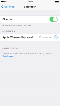 Press the Home key to return to the home screen.