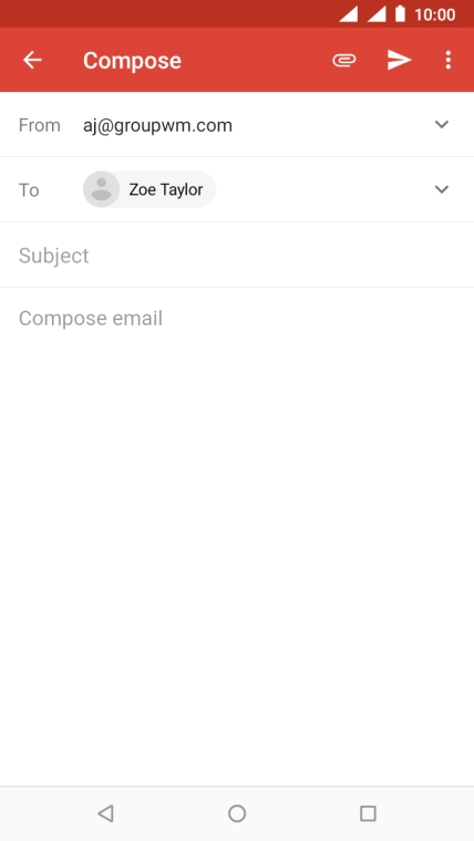 Press Subject and key in the required subject.