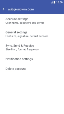 Press Sync, Send & Receive.