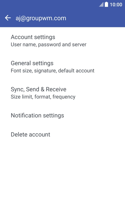 Press Sync, Send & Receive.