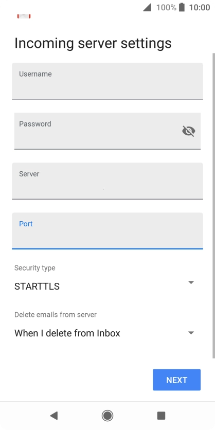 Press the drop down list below 