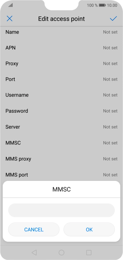 Key in http://www.vodafone.ie/mms and press OK.
