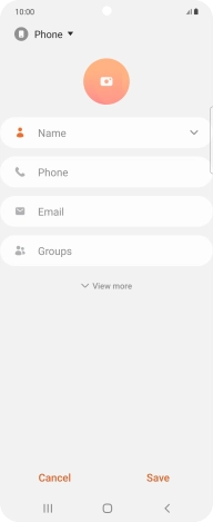 Press the address book drop down list.