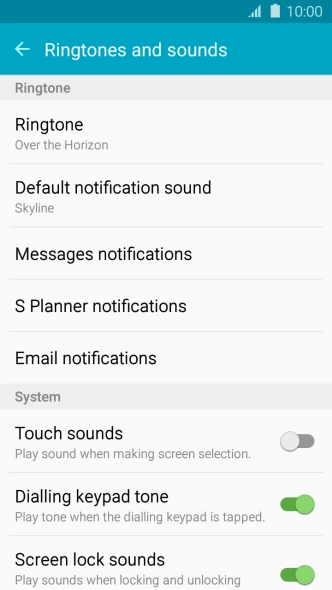 Press Ringtone.