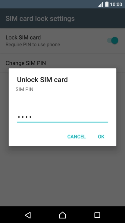 Key in your PIN and press OK.