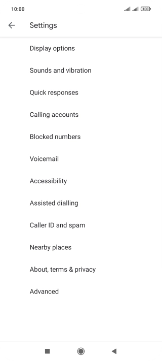 Press Calling accounts.