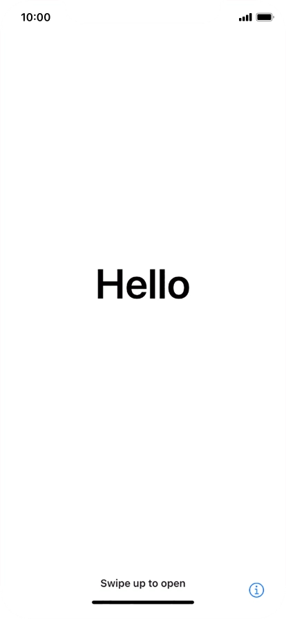 Slide your finger upwards starting from the bottom of the screen.