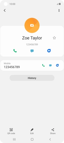Press the Home key to return to the home screen.