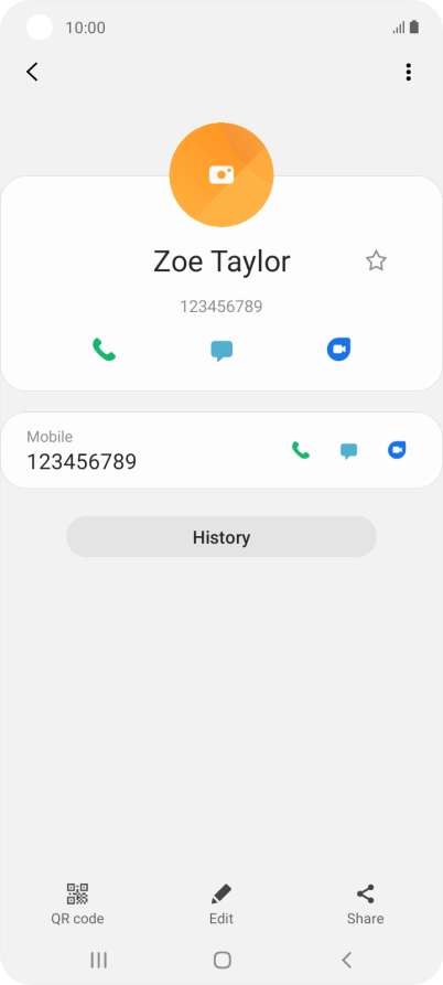 Press the Home key to return to the home screen.