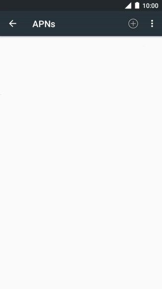 Press the new data connection icon.