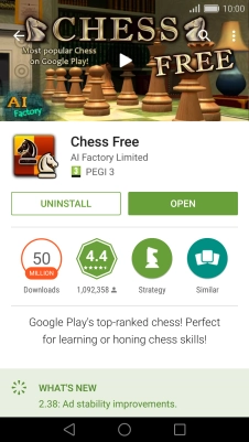 Press the Home key to return to the home screen.