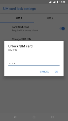 Key in your PIN and press OK.