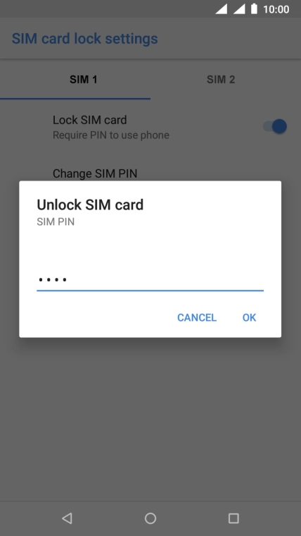 Key in your PIN and press OK.