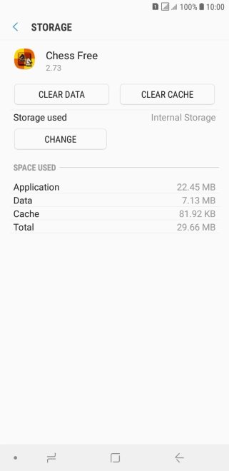 Press CLEAR CACHE.