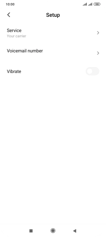 Press Voicemail number.