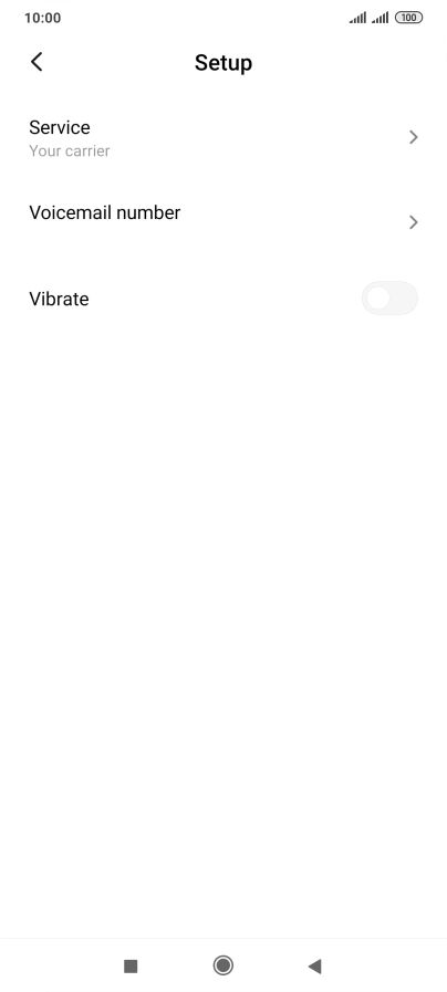 Press Voicemail number.