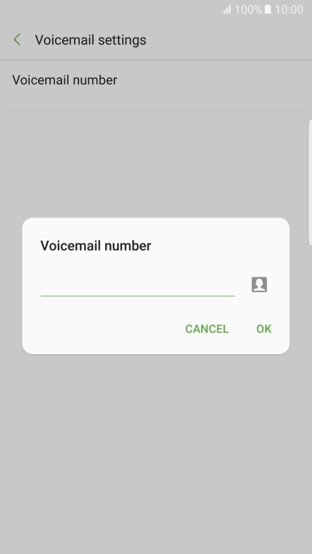 Key in (prefix) 5 (your phone number) and press OK.