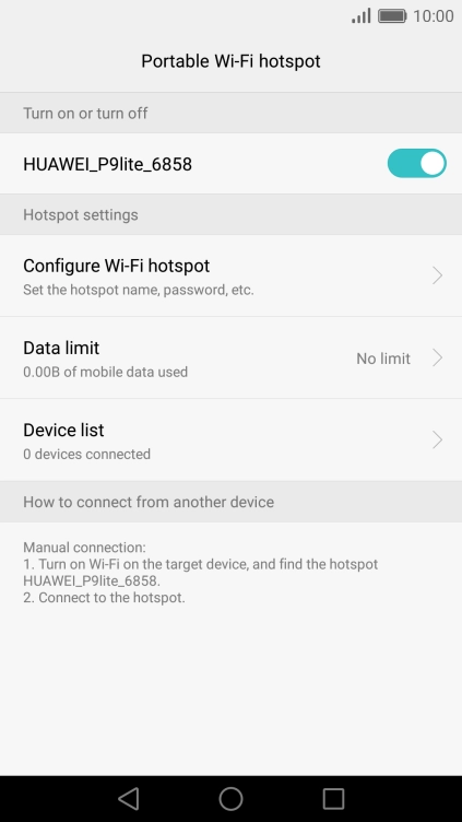 Press the Home key to return to the home screen.