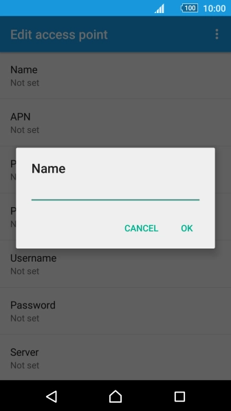 Key in Vodafone MMS and press OK.