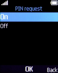 Select On to turn on the function.