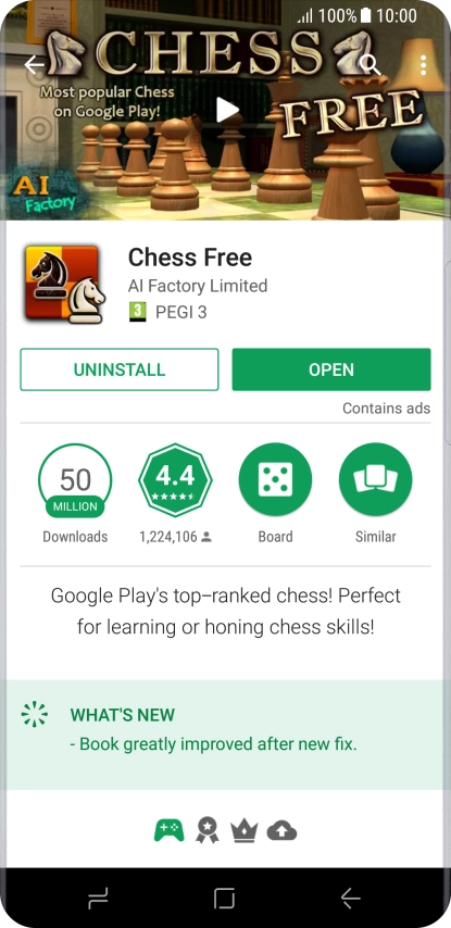 Press UNINSTALL.