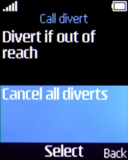 Select Cancel all diverts.