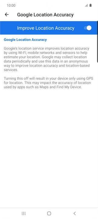 If you press the indicator next to 